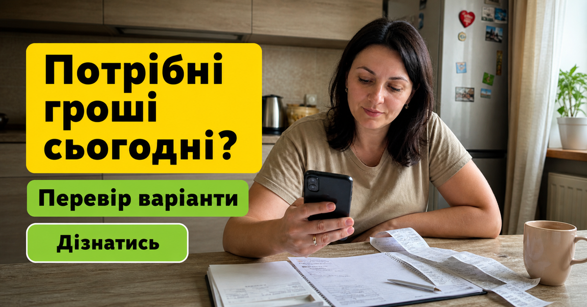 Гроші потрібні сьогодні: чи справді можна отримати кредит за годину